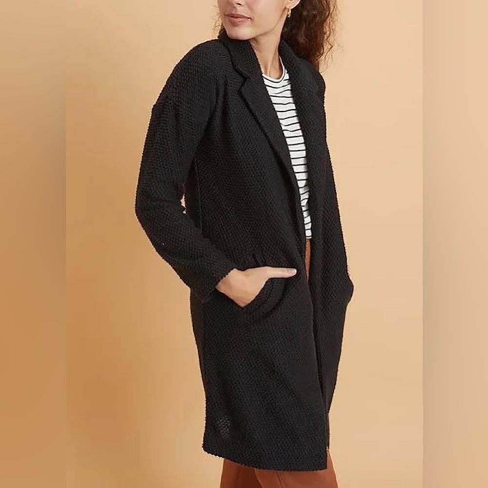 Marine Layer Birdseye Long Cardigan Coat